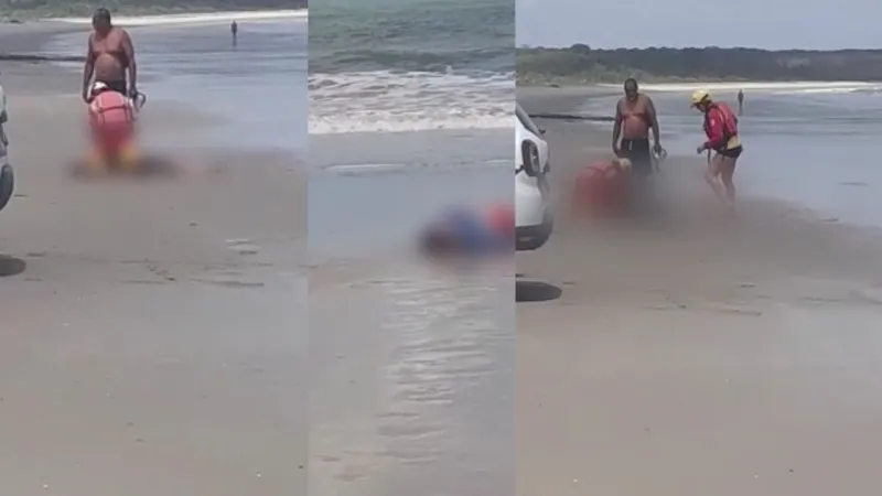 Casal morre afogado após tentar salvar filho em praia de Lucena, na Paraíba