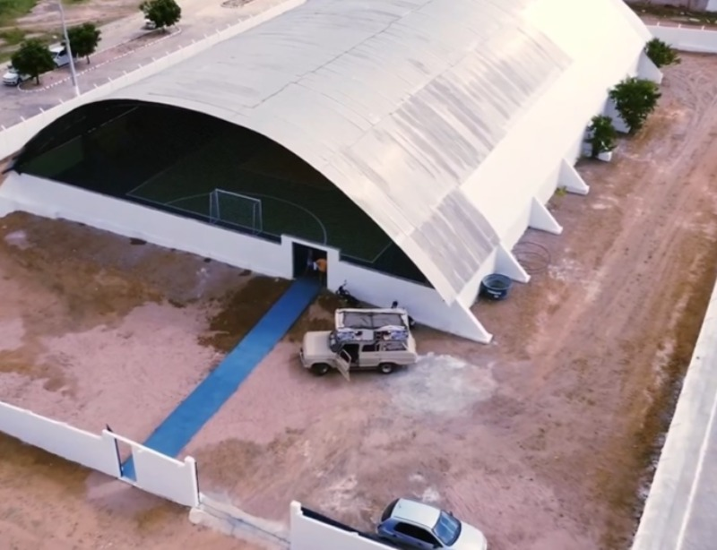 Ginásio ‘O Jailtão’ é inaugurado no Povoado de Serraria, em Salgadinho. VÍDEO