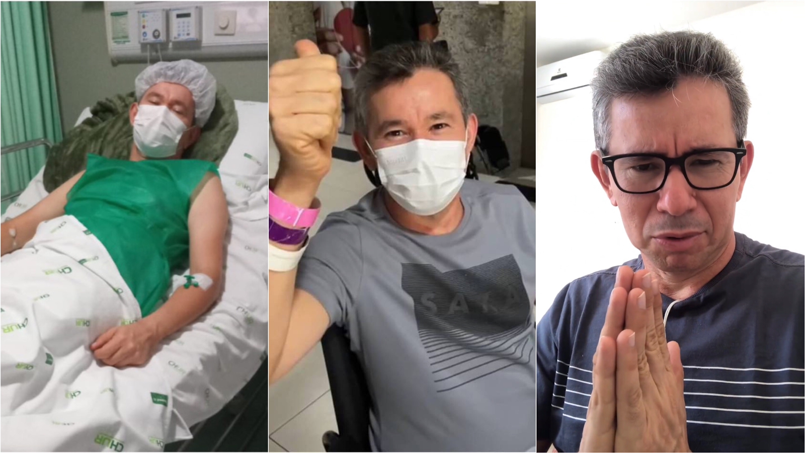 Em vídeo, jornalista Marcos Oliveira agradece orações e apoio durante sua cirurgia: 