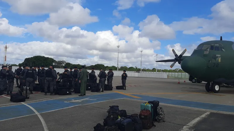 Tropa de Choque da Paraíba embarca para reforçar segurança em Brasília
