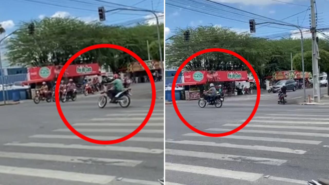 Motoristas desrespeitam “seta verde” que permite conversão à direita e quase ocasionam acidentes na cidade de Patos, Veja Vídeo