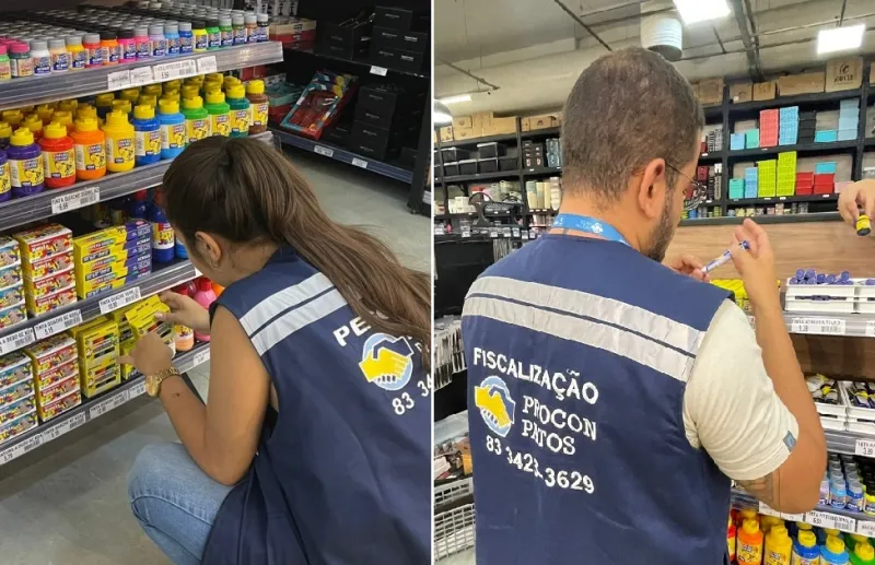 Procon/Patos: Operação Volta às aulas apreende mais de 30 produtos com prazo de validade expirados
