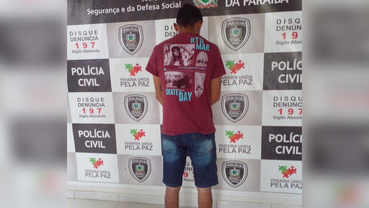 DHE prende suspeito da tentativa de homicídio registrada neste domingo (15), no bairro do Jatobá, em Patos