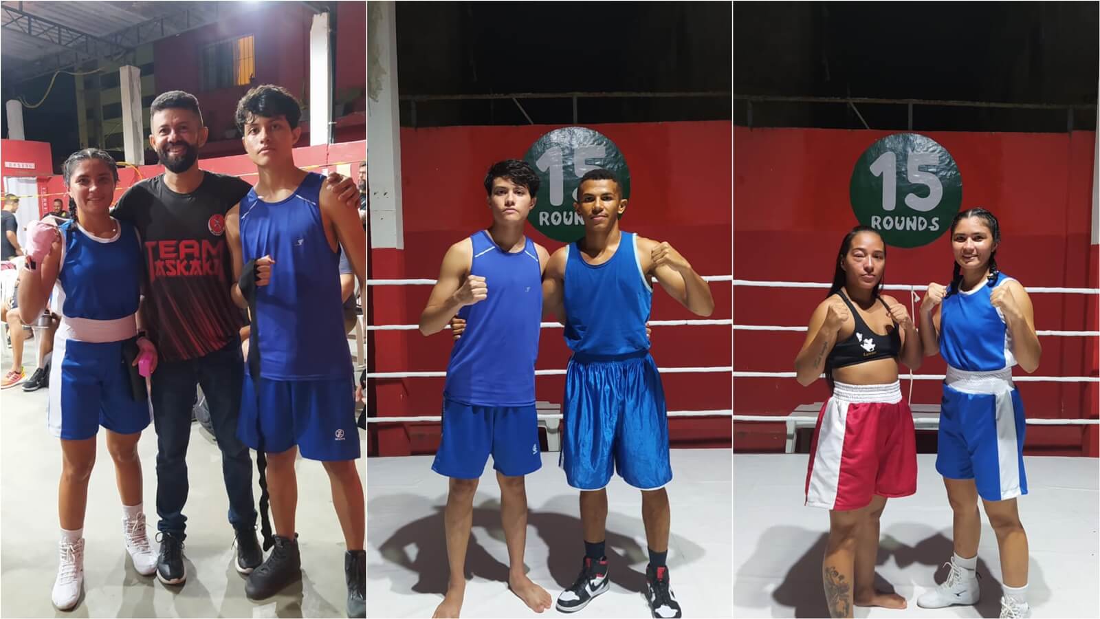 Atletas integrantes de projeto de extensão da UEPB Campus Patos participam do desafio de Boxe da 15 Rounds, em Recife-PE