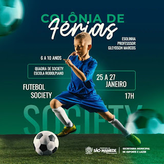 Secretaria de Esportes e Lazer de São Mamede realiza de 25 à 27 