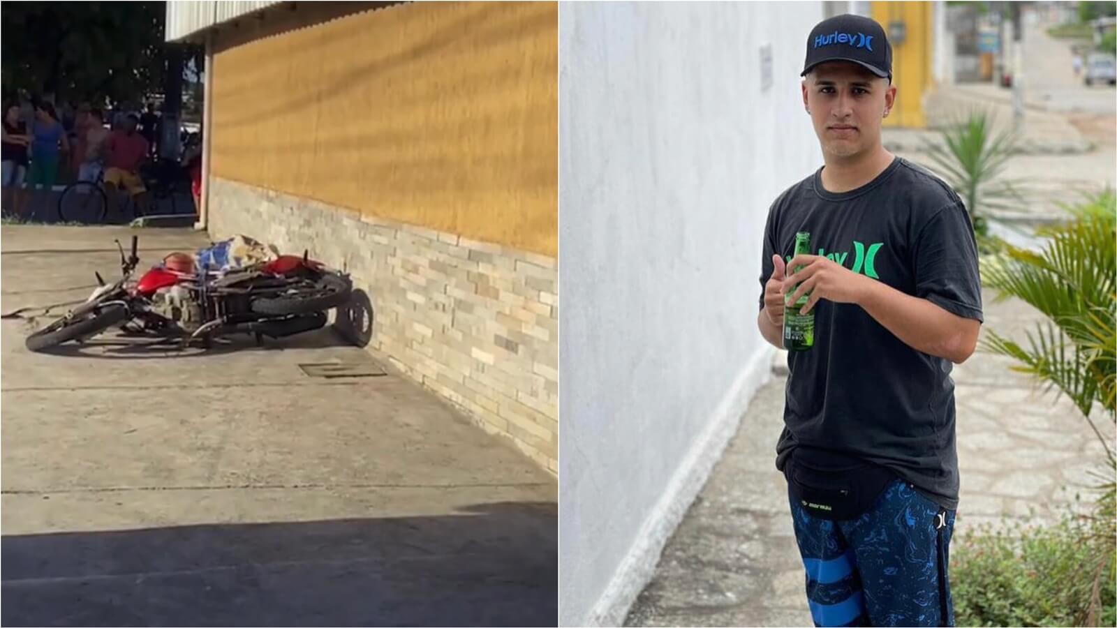 Jovem de 19 anos morre após colidir moto em hidrante enquanto empinava, na Paraíba. VÍDEO
