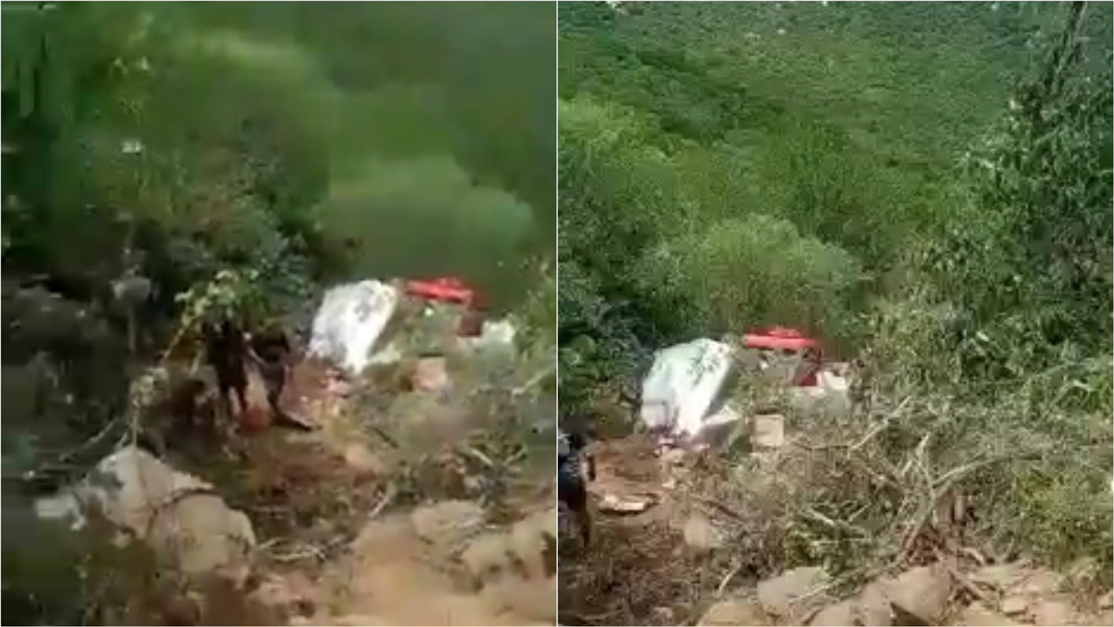 Motorista perde controle e caminhão cai em ribanceira na Serra do Teixeira, na tarde desta sexta-feira (20). VÍDEO