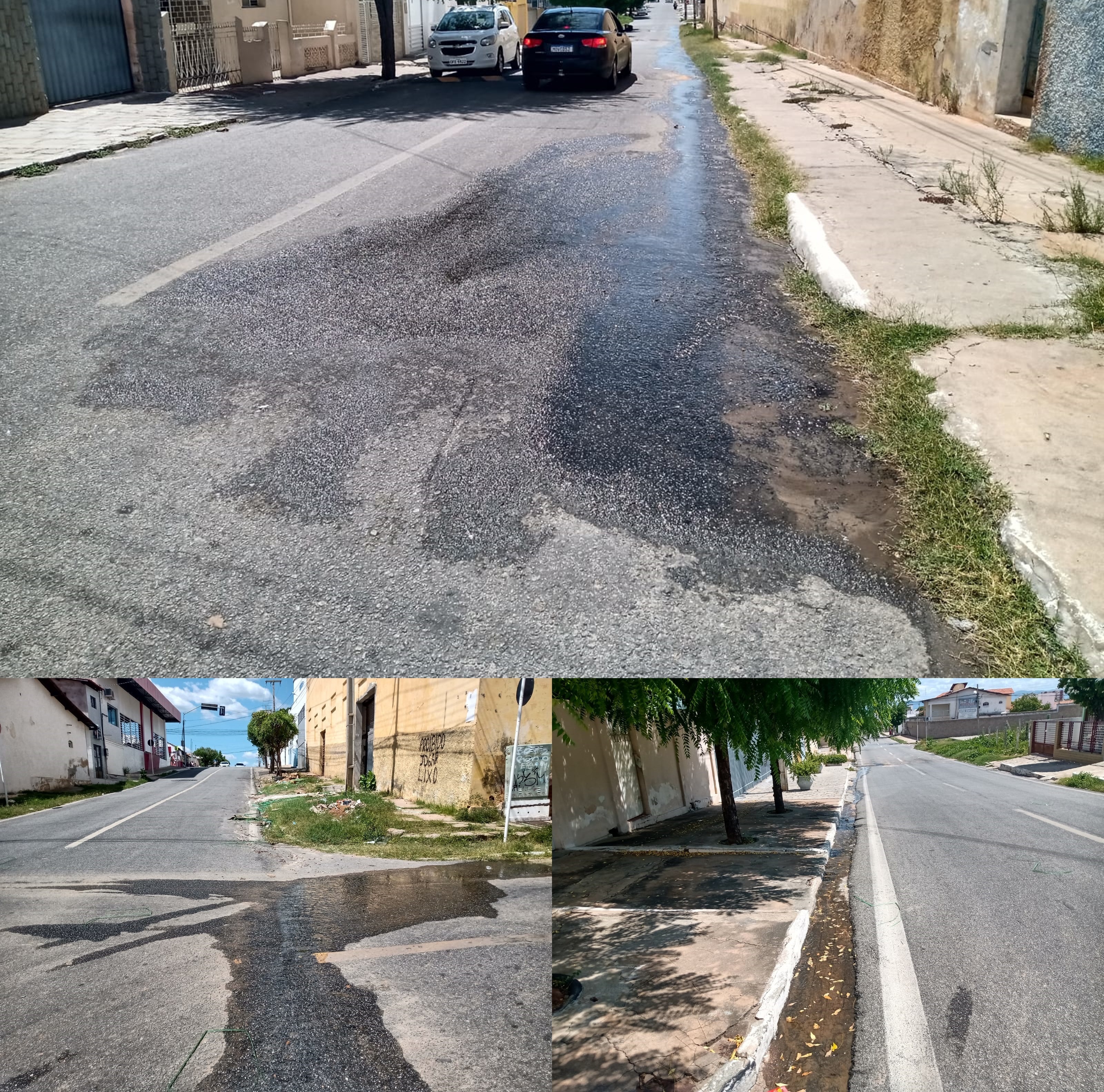 Moradores do Santo Antônio cobram conserto de cano estourado