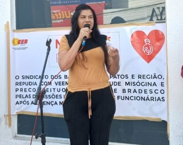 Representante das mulheres em Patos pede mais respeito pelos direitos trabalhistas e repudia demissões de bancárias após licença maternidade. Ouça