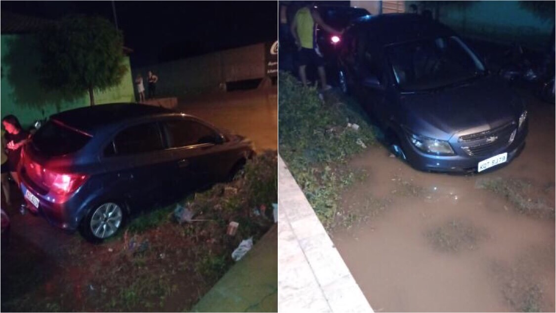 Moradores voltam a relatar transtornos em ruas de Patos após nova chuva; carro caiu em buraco no bairro da Maternidade. VÍDEO