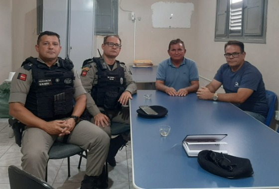 Prefeitura de Cacimba de Areia se reúne com Polícia Militar e traçam planos para o Carnarval 2023