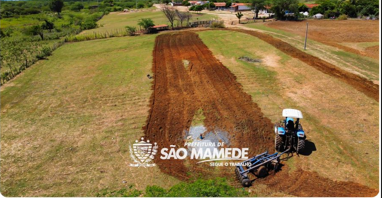 Prefeitura de São Mamede inicia serviços do programa corte de terra 2023