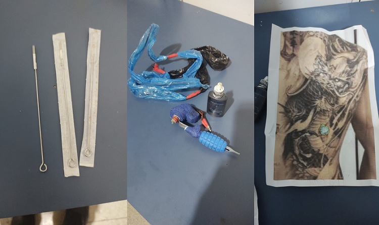 Pacote com drogas e material para tatuar detentos é interceptado pela polícia no presídio de Sousa