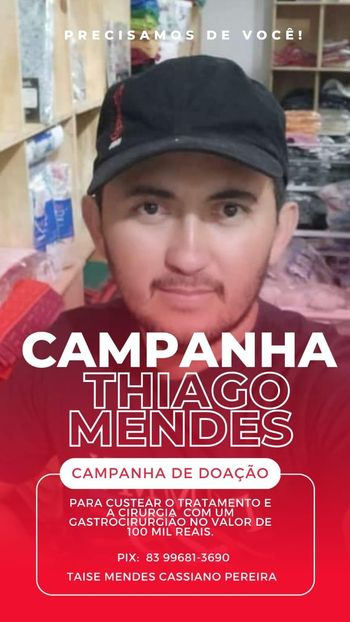 Família de jovem de São Bentinho-PB diagnosticado com pancreatite faz campanha para custear tratamento e cirurgia no valor de R$ 100 mil; veja como ajudar