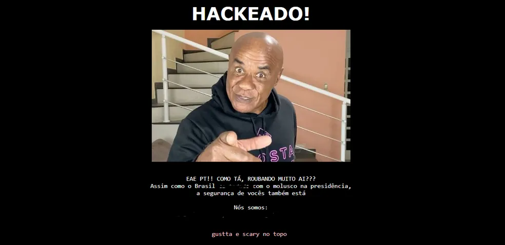Site do PT é invadido por hackers, que publicam imagem de ex-ator pornô