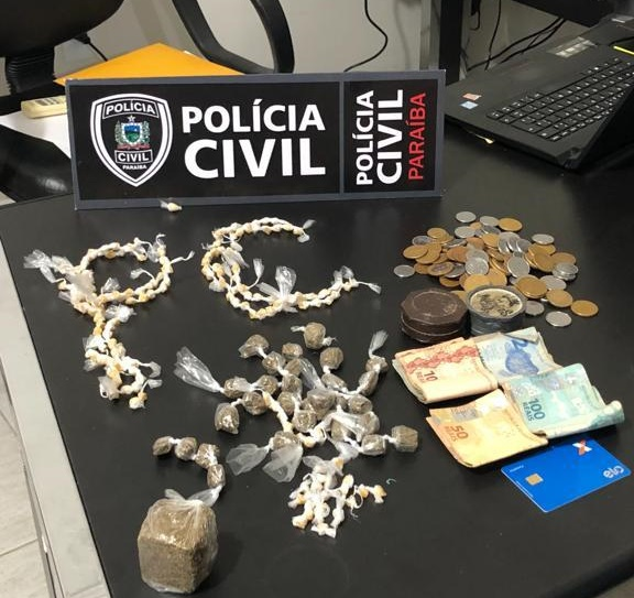Quatro suspeitos de tráfico de drogas são presos pela Polícia Civil, em Itaporanga