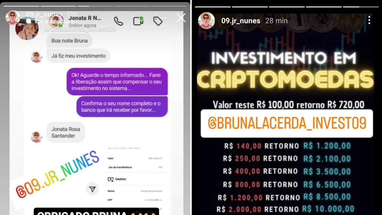 Patoense é vítima de novo golpe da criptomoedas e tem conta do Instagram Instagram hackeada