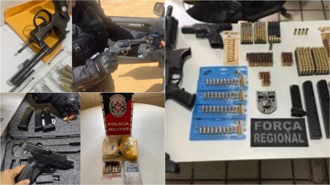 Operação Antagonista: polícias Militar e Civil apreendem armas de fogo, munições e drogas na cidade de São Bento. VÍDEO