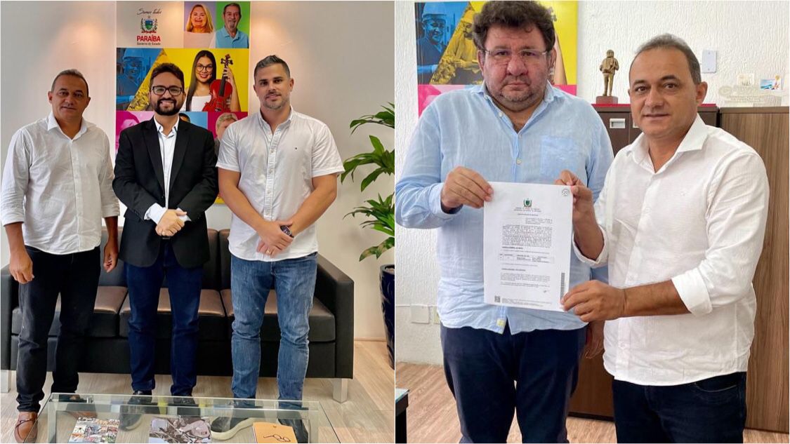 Prefeito de Salgadinho, Marcos Alves, cumpre agenda em João Pessoa e assina convênio para aquisição de mais um ônibus escolar