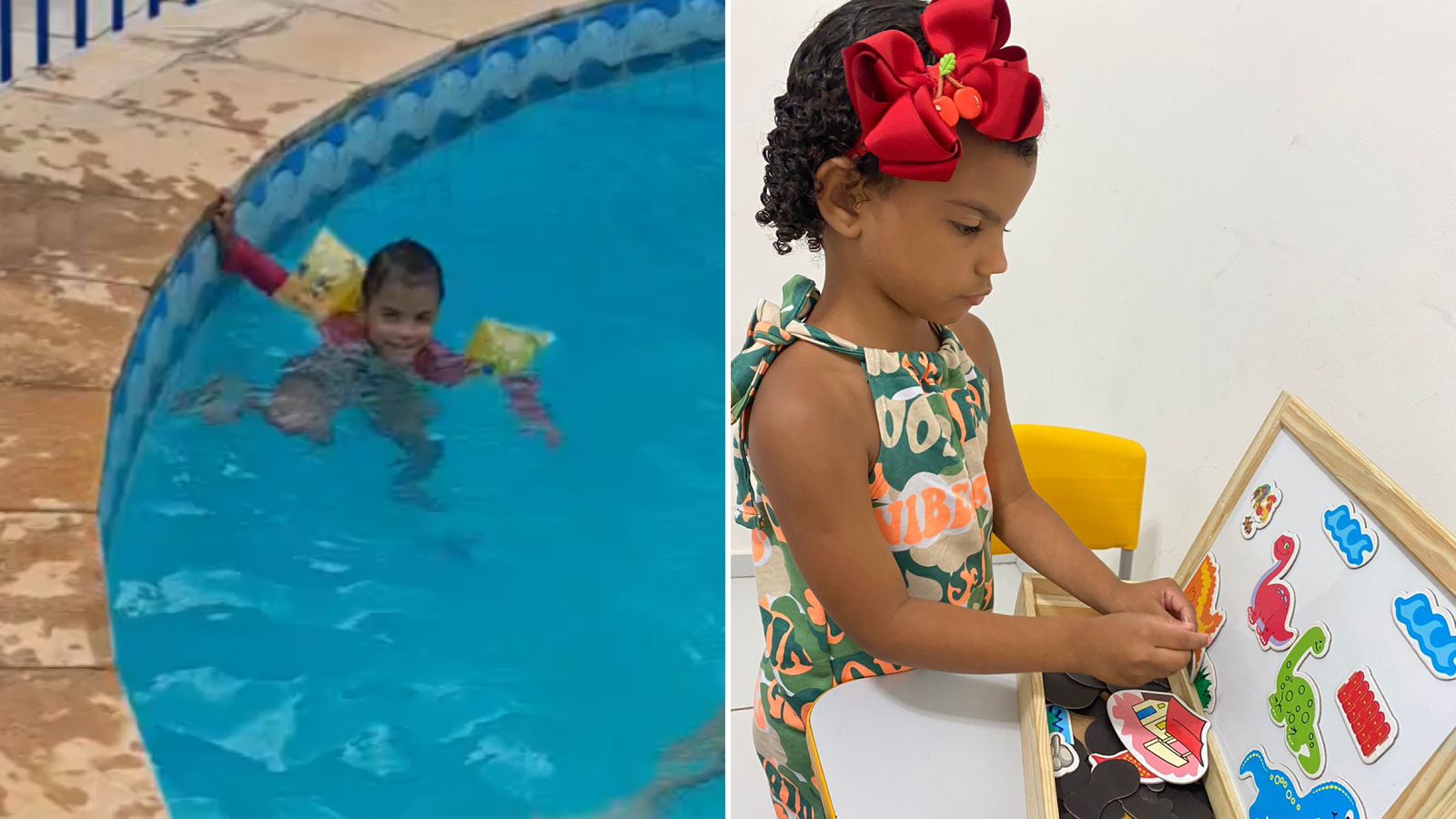 Em Patos, terapia aquática tem ajudado criança de 5 anos diagnosticada com Autismo nível 2; Veja Vídeo