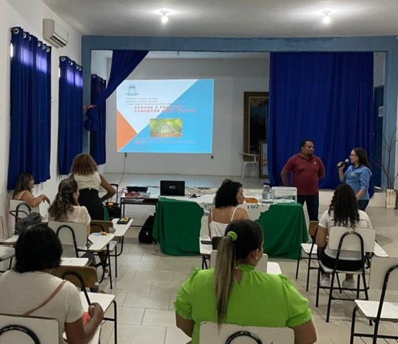 Vigilância Ambiental realiza palestra educativa de prevenção ao mosquito da Dengue na APAE de Patos