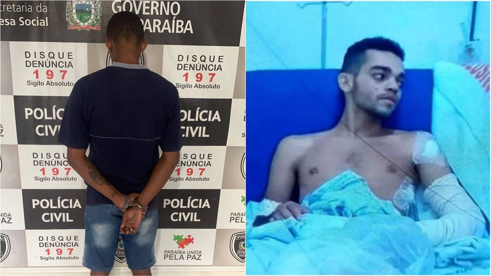 DHE prende no bairro Bivar Olinto, acusado de matar o jovem Carlos Henrique dentro do Hospital Regional de Patos, em janeiro do ano passado