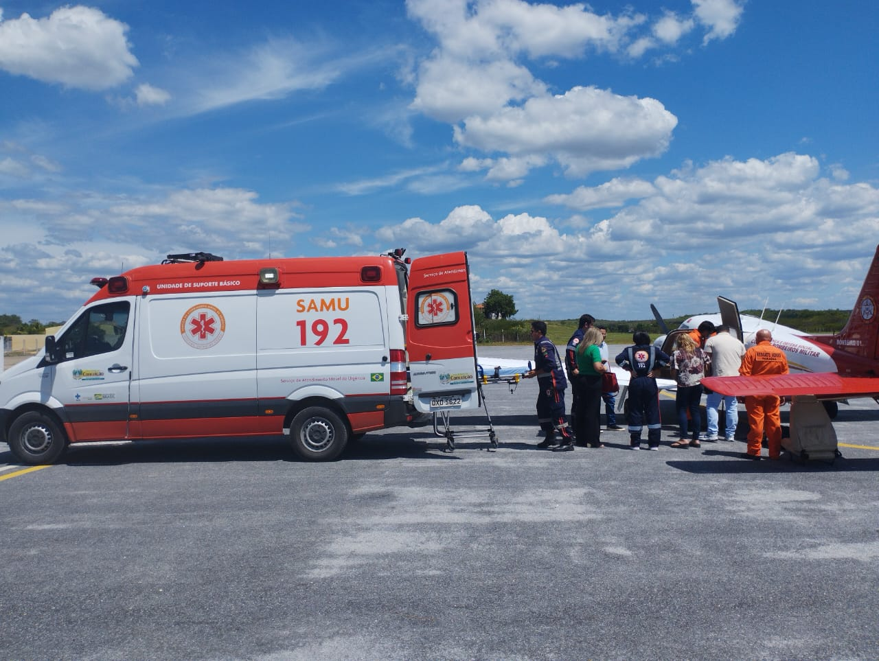 Voo pela vida: vítima de infarto é transferida de Itaporanga para João Pessoa em avião do Corpo de Bombeiros