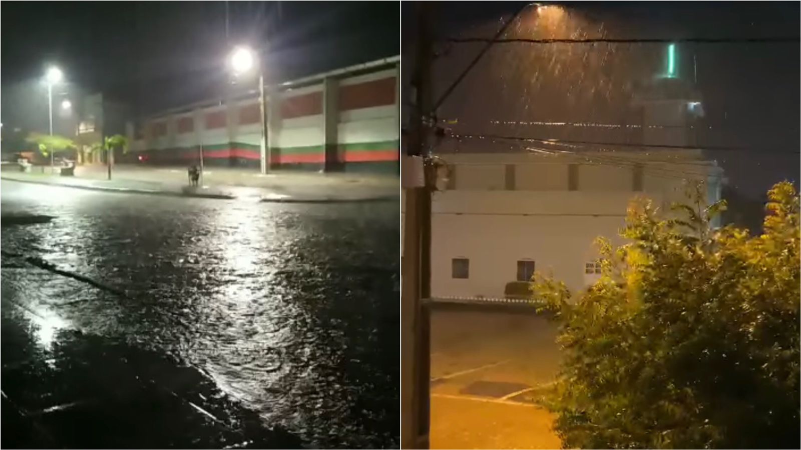 Patos e cidades da região são agraciadas com belíssima chuva na noite deste domingo (12). VÍDEO