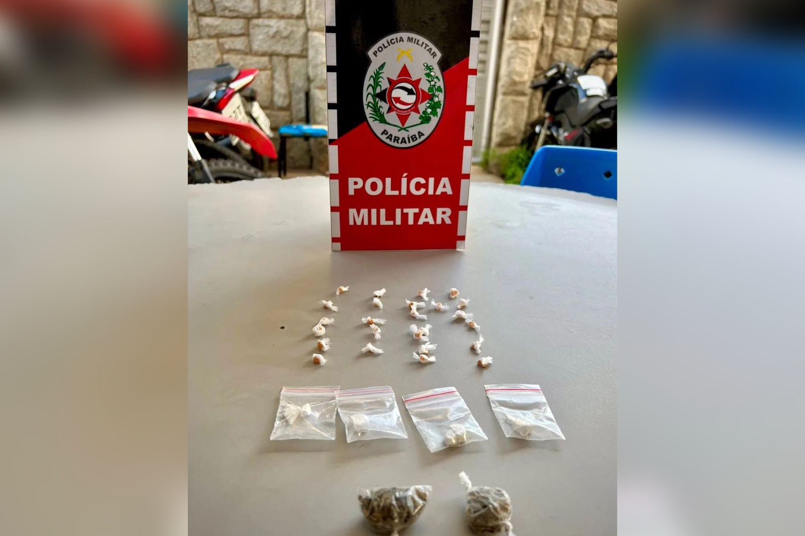 Ação conjunta entre Polícia Militar e Civil, apreende drogas em Passagem