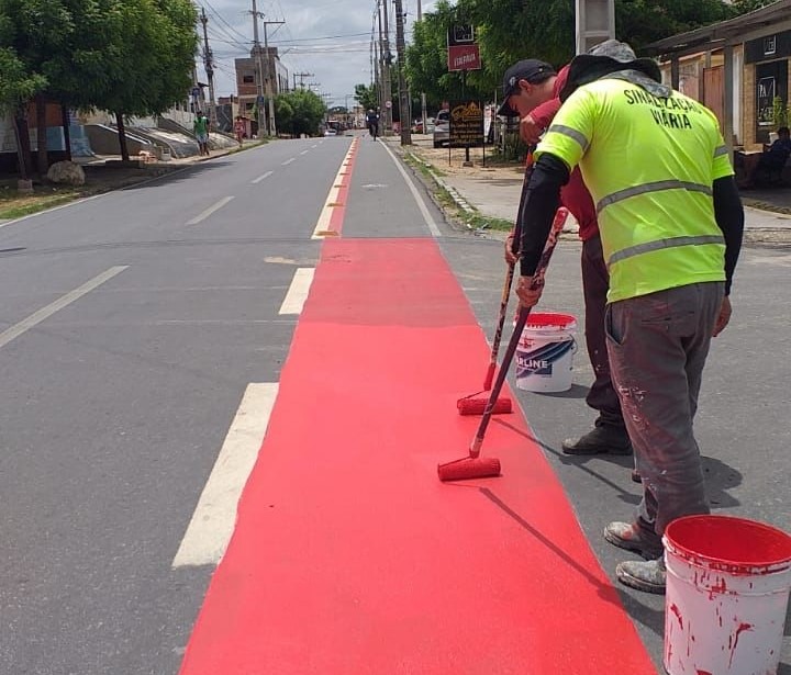 STTRANS conclui circuito com quase 2,5km de ciclofaixa que liga a zona sul com o centro de Patos