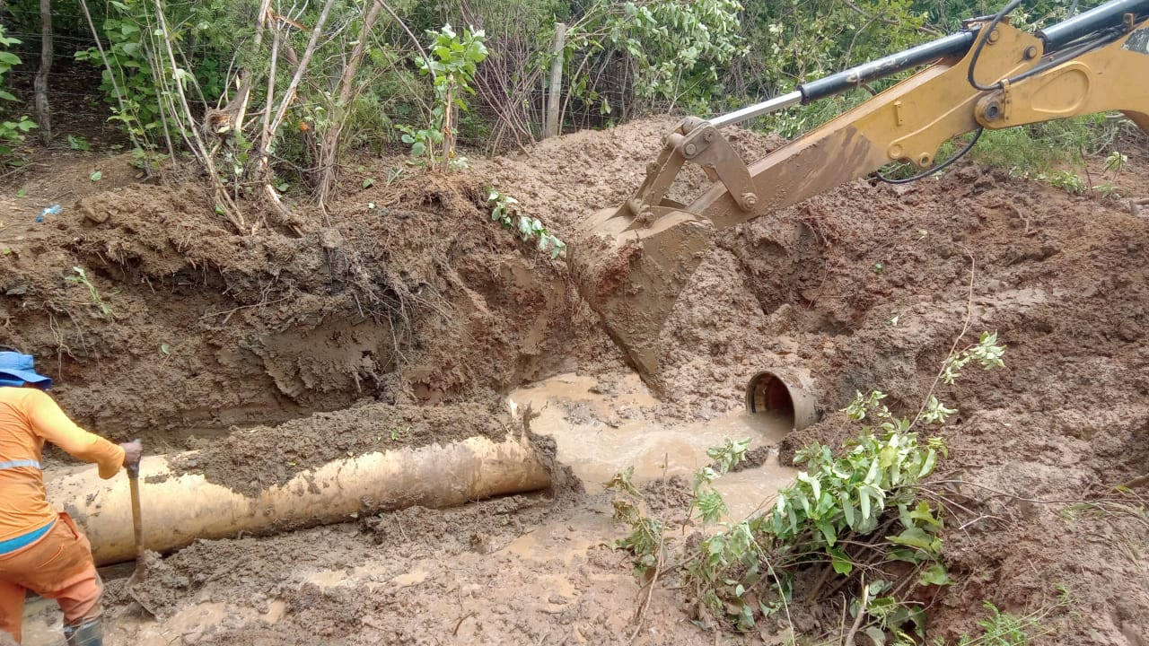 Cagepa emite comunicado sobre vazamento em adutora que afetou abastecimento de água em Patos e região