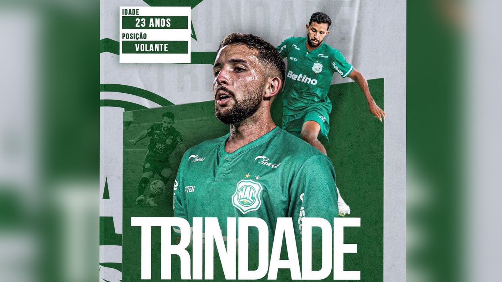 Nacional de Patos anuncia a contratação do volante Trindade