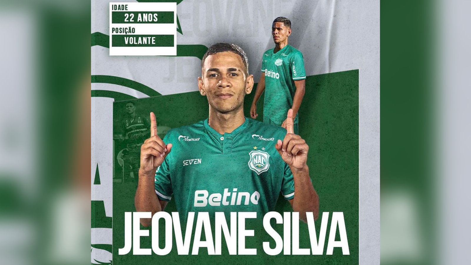 Nacional de Patos anuncia volante Jeovane Silva como novo reforço