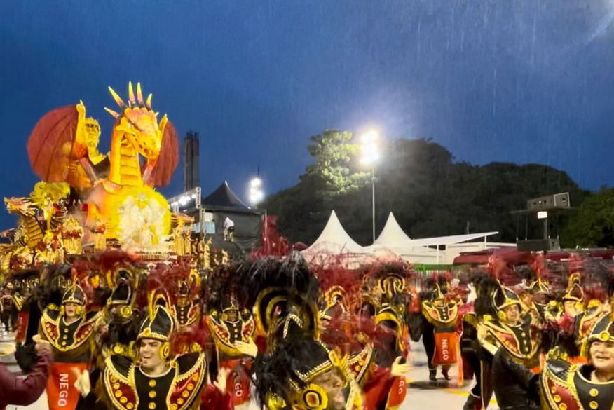 Dragões da Real exalta cultura e belezas naturais de João Pessoa no desfile das Escolas de Samba de São Paulo