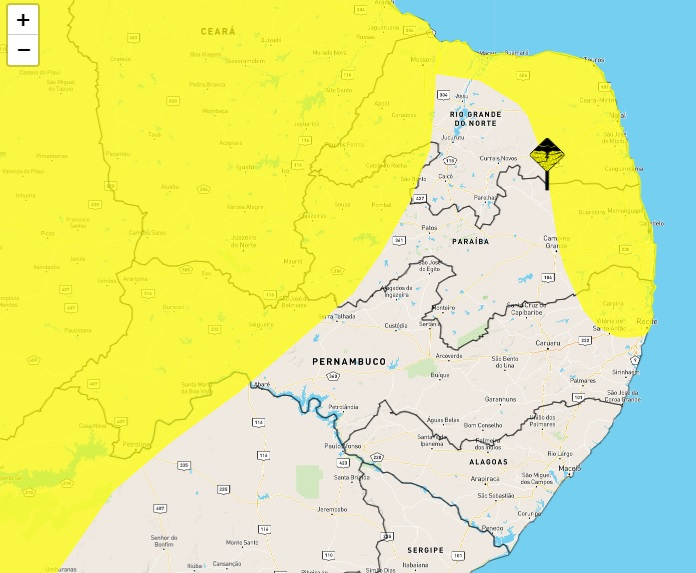 Inmet emite alerta de chuvas para cidades do Sertão e outras regiões da Paraíba. Confira a lista
