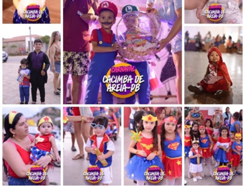 No domingo de carnaval: Bloco das Crianças encanta Cacimba de Areia