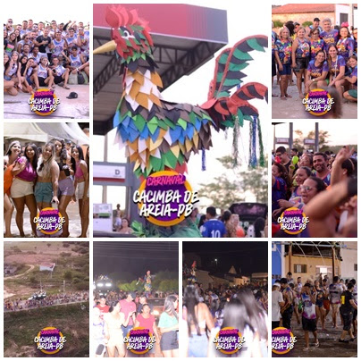 Galo da Borborema encerra Carnaval de Cacimba de Areia arrastando Foliões