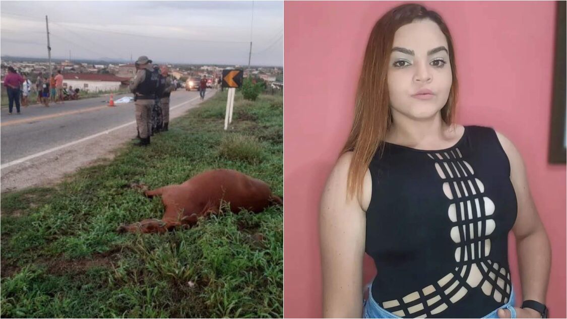 Jovem de 25 anos morre em colisão entre moto e cavalo na BR-361, em Piancó