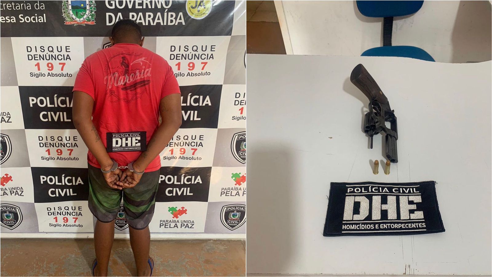 Em Patos: DHE prende jovem de 23 anos suspeito de homicídio praticado em novembro do ano passado no bairro Mutirão