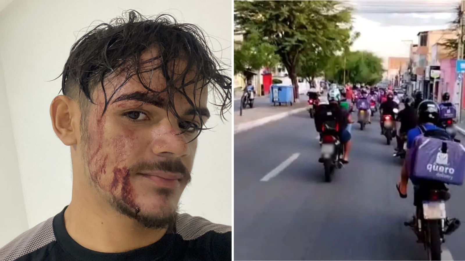 Responsável por grupo de entregadores cobra transparência e pede identidade da pessoa que teria agredido jovem em Patos; motoboys que participaram de protestos também cobram explicações