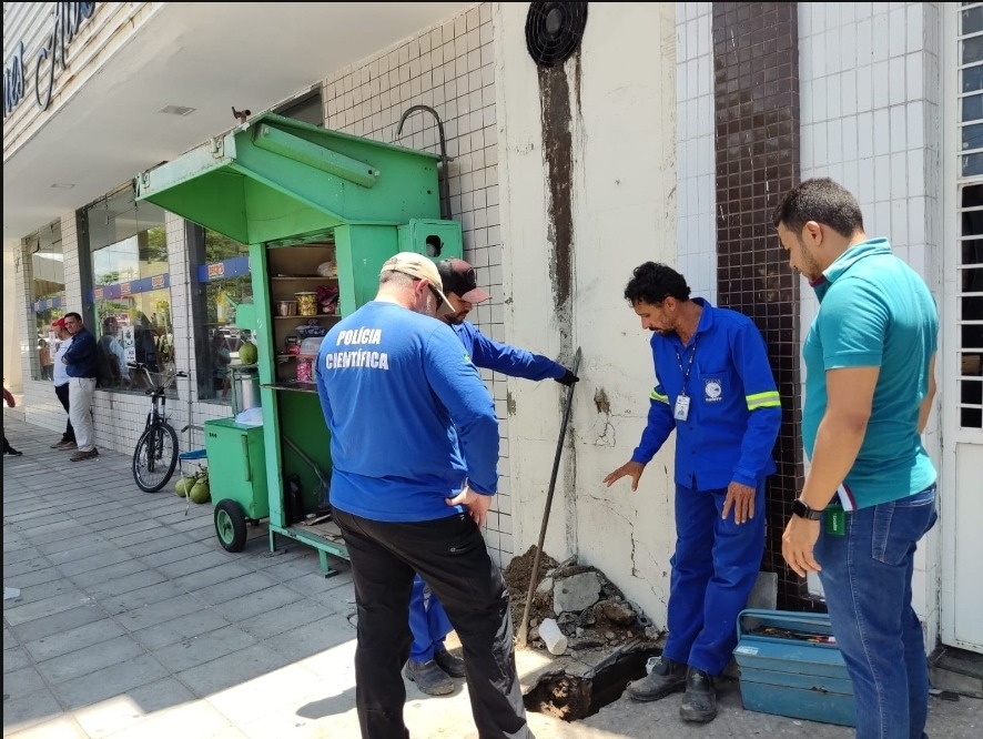 Operação da Cagepa e polícias flagra furto de água em condomínio, em Patos