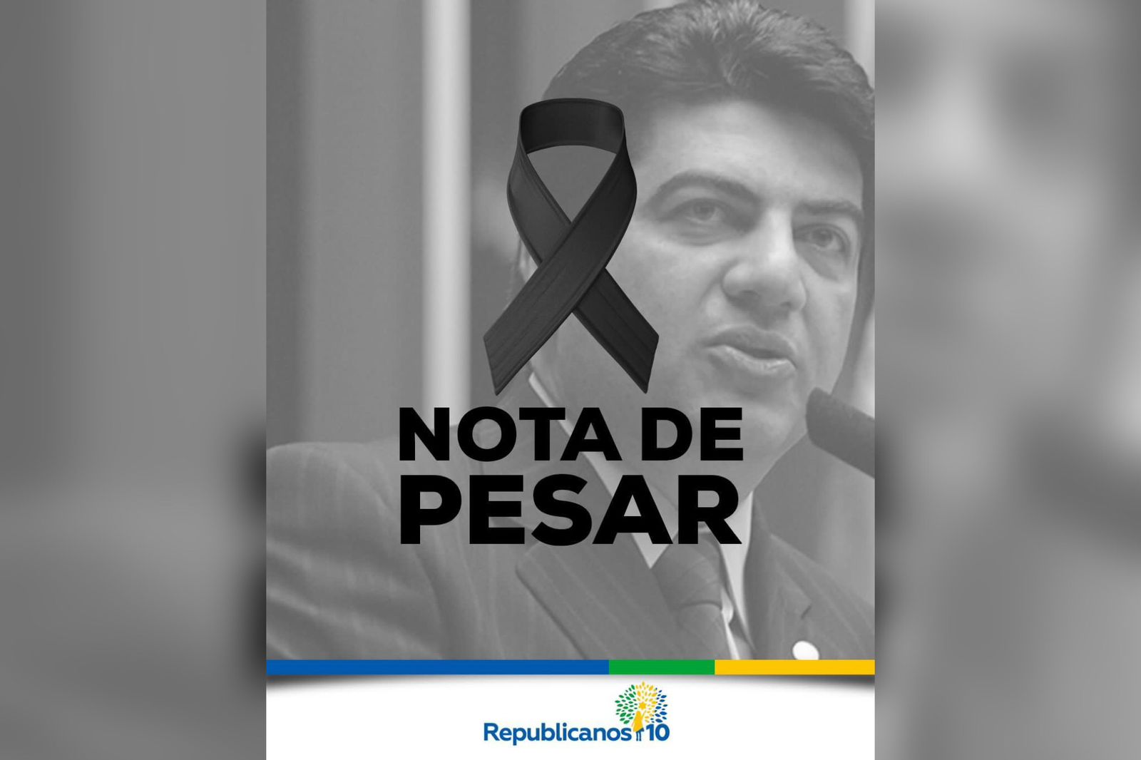 Partido Republicanos emite Nota de Pesar pelo falecimento do prefeito e ex-deputado federal Manoel Júnior