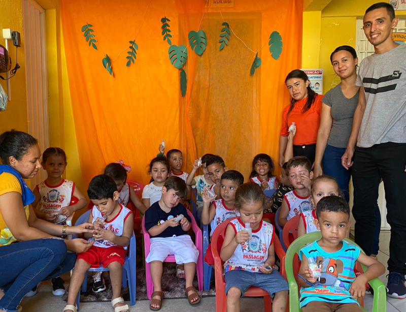 Alunos do Ensino Infantil retomaram as aulas do ano letivo de 2023, em Passagem