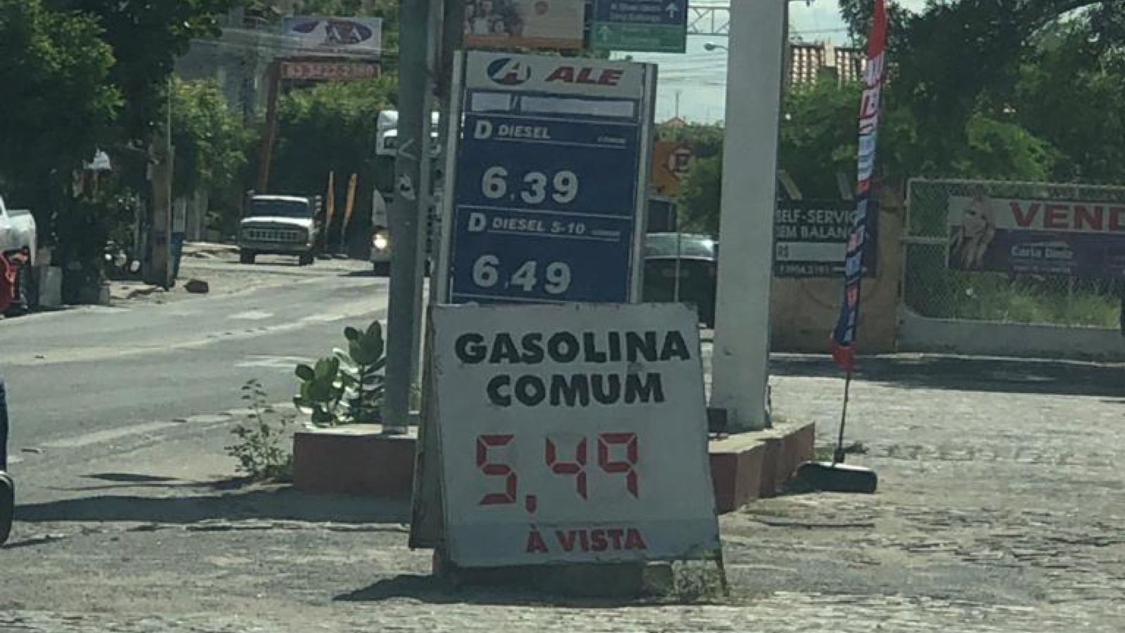 Preço da gasolina volta a subir na cidade de Patos