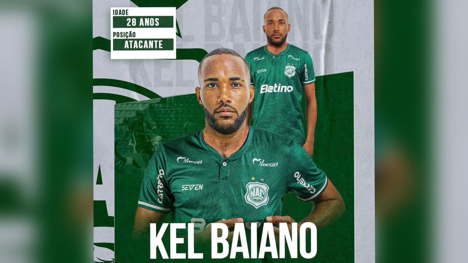 Atacante Kel Baiano chega ao Nacional para reta final do Campeonato Paraibano 2023