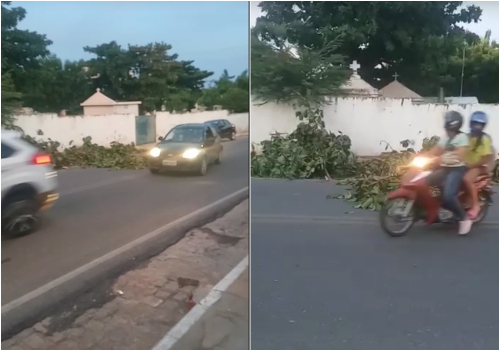 Em Patos: Cidadão denuncia entulho em via pública causando risco de acidente. Secretário responde 