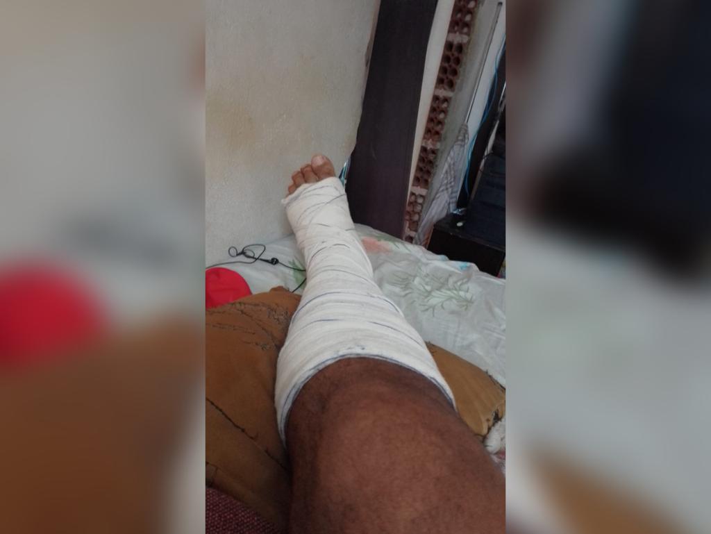 Acidentado, trabalhador procura Patosonline.com e faz apelo por muleta para se locomover. Veja como ajudar