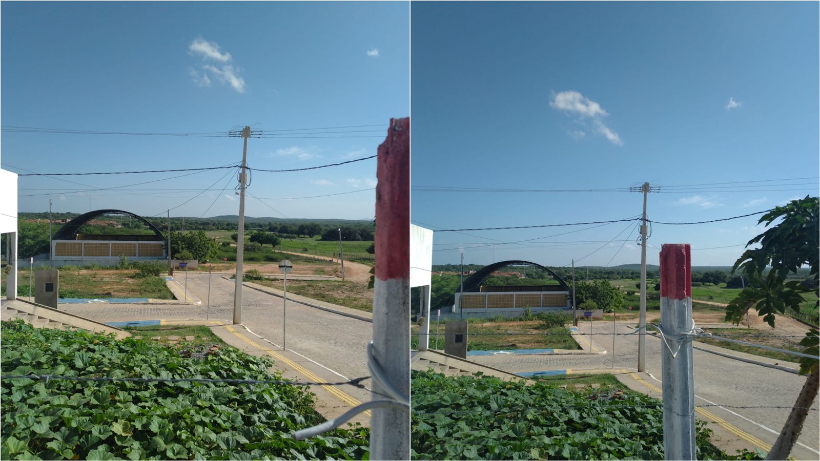 Moradora do distrito de Santa Gertrudes reclama de escuridão em parte do Conjunto Novo e no ginásio de esportes; gestão diz que serviços estão no cronograma