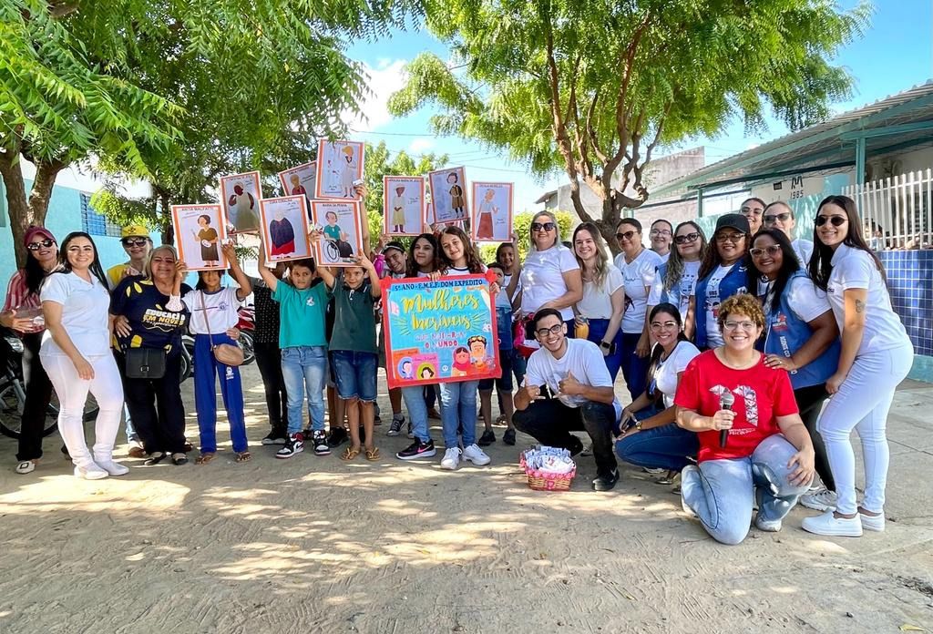 Em Patos: Saúde e Educação realizam mobilização alusiva ao Dia Internacional da Mulher