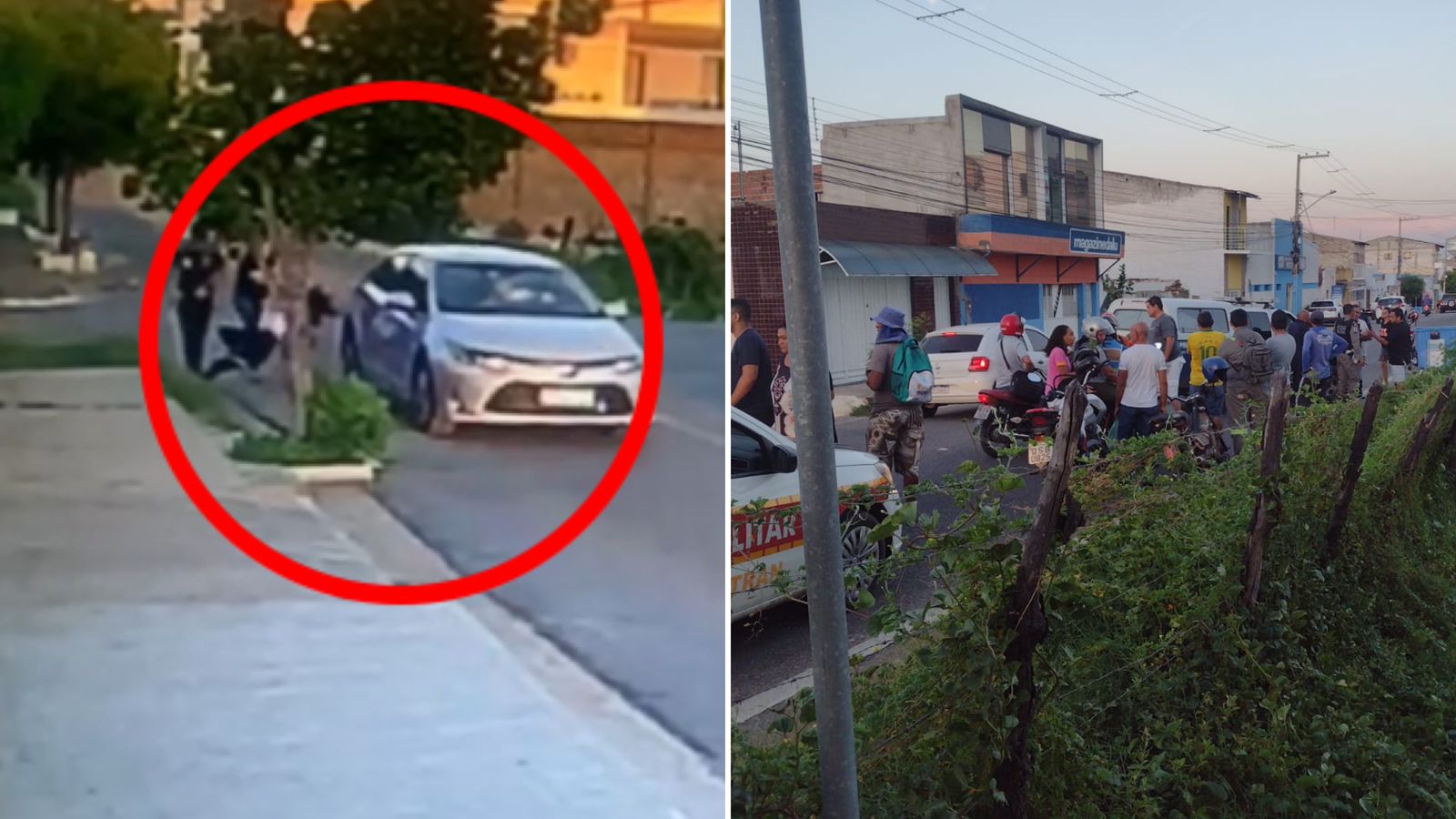 Estudante de 15 anos é atropelada quando retornava da escola na tarde desta terça-feira (07) na Rua Maria Souza Barreto, no bairro da Maternidade, em Patos